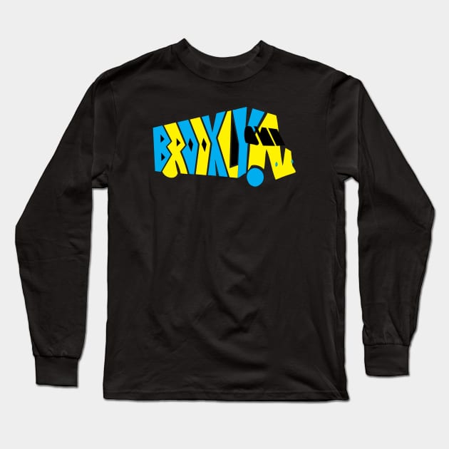 Brooklyn Bus Long Sleeve T-Shirt by MAS Design Co